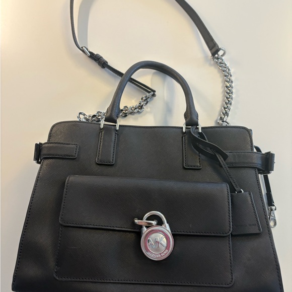 Michael Kors Handbags - Michael Kors Black Satchel with Silver Accents